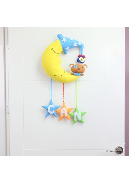 Can Isimli Aydedeli Bebek Odası Kapı Süsü