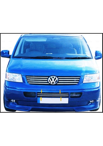 Vw T5 Transporter Krom Ön Tampon Çıtası 2 Prç 2003-2010 P. Çelik