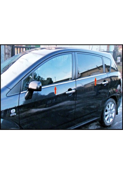 Toyota Verso Krom Cam Çıtası 4 Prç. 2004-2009 P. Çelik