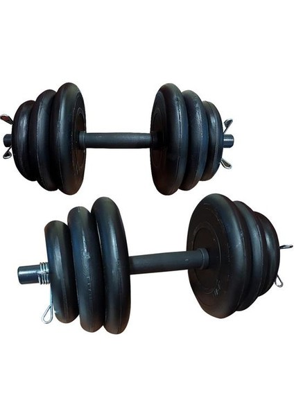 22 kg Vinly Dambıl Set Ayarlanabilir