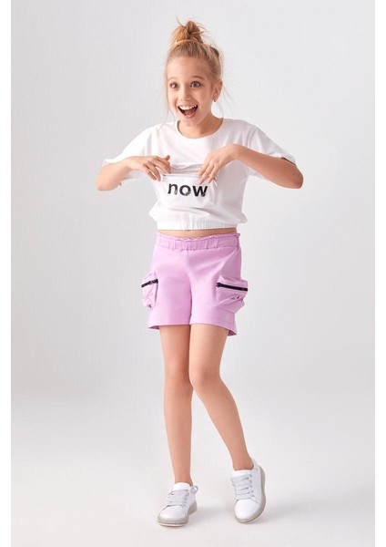 Karia Kids Kız Ççocuk Göbek Açık Şortlu Takım