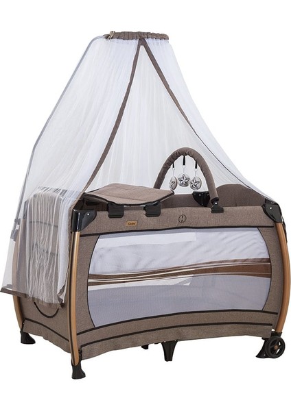 Velar Tüllü Oyun Parkı C-1000-KAHVERENGİ