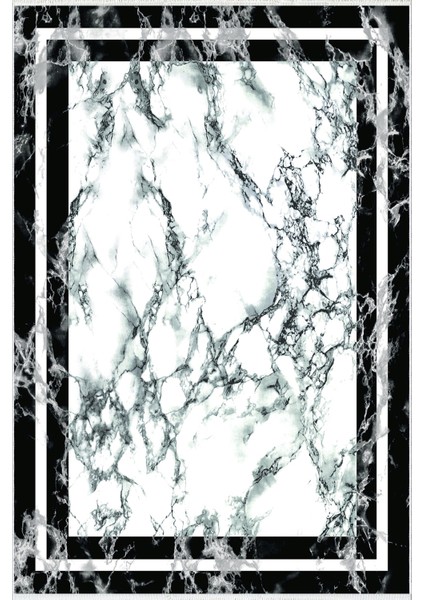 Yolluk Çerçeve Desenli Mermer Gri Beyaz Siyah Kaymaz Kesme Yıkanabilir Ince Koridor Halısı fiyatları