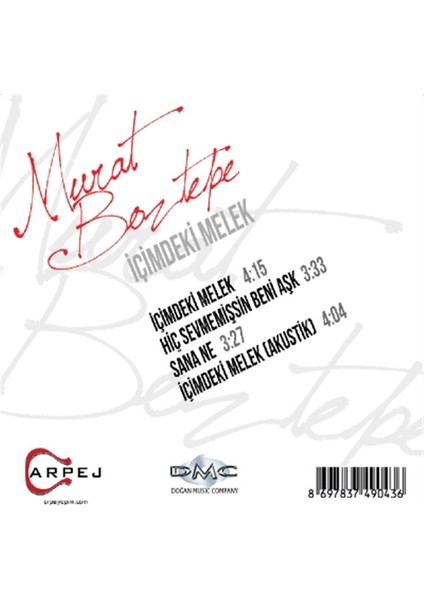 Murat Boztepe – Içimdeki Melek CD (Maxi Single)