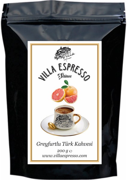 Greyfurt Aromalı Türk Kahvesi Öğütülmüş Greyfurtlu Kahve 200 gr