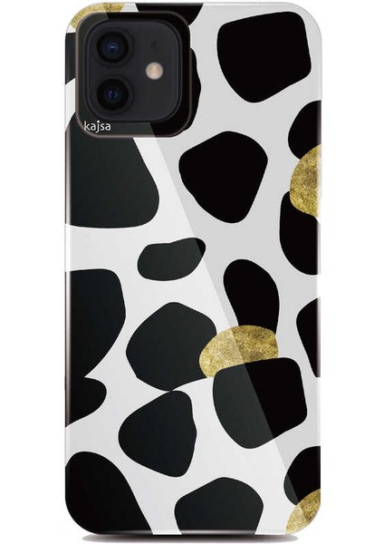 Apple iPhone 12 Kılıf Renkli Tasarım Kajsa Animal Kapak NO1 Renkli