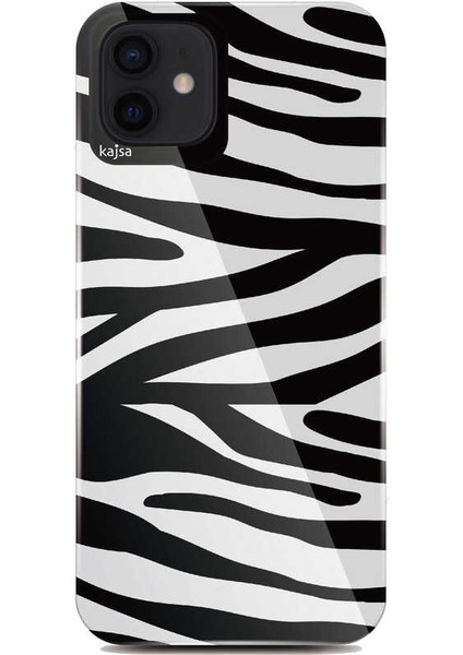 Apple iPhone 12 Kılıf Renkli Tasarım Kajsa Animal Kapak NO3 Renkli