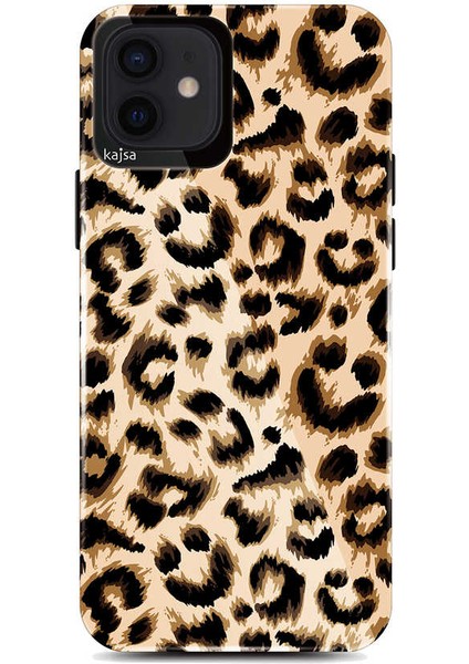 Apple iPhone 12 Kılıf Vahşi Doğa Tasarımlı Kajsa Wild Kapak NO1 Renkli