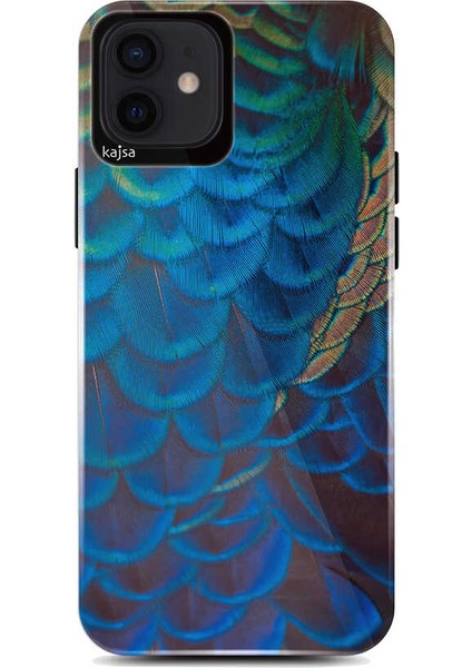 Apple iPhone 12 Kılıf Vahşi Doğa Tasarımlı Kajsa Wild Kapak NO3 Renkli