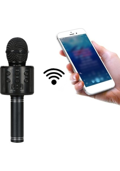 3C Store Ios Android Telefon Bilgisayar Karaoke Içın Hoparlörlü El Kablosuz Bluetooth Mikrofon Ktv Karaoke Mikrofon (Yurt Dışından)