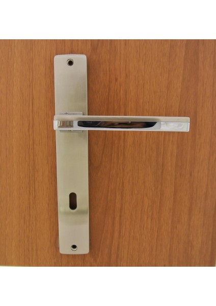 System Larissa Inox Cr-Nb Aynalı Kapı Kolu Oda
