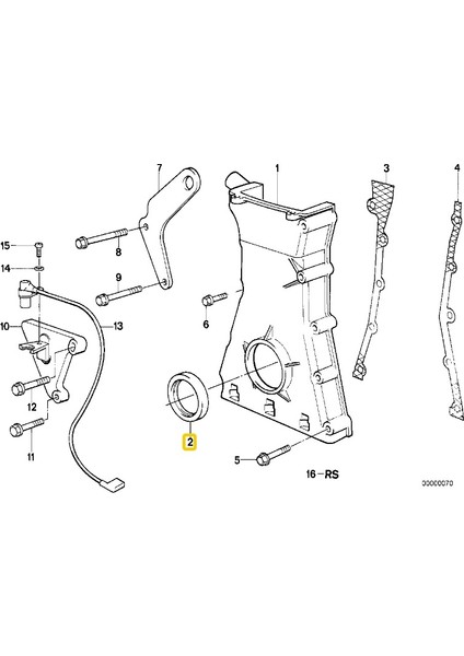 Bmw Uyumlu M30VE S38 Motor Corteco Ön Krank Keçesi 11141715099