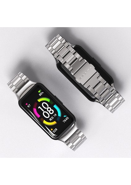 Huawei Band 6 / Honor Band 6 Için Paslanmaz Çelik Kordon (Yurt Dışından) indirimleri