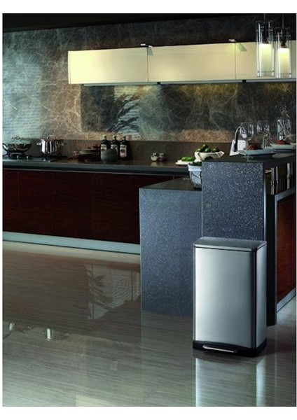 Çöp Kovası Pedallı Paslanmaz E-Cube 12 Lt fiyatları