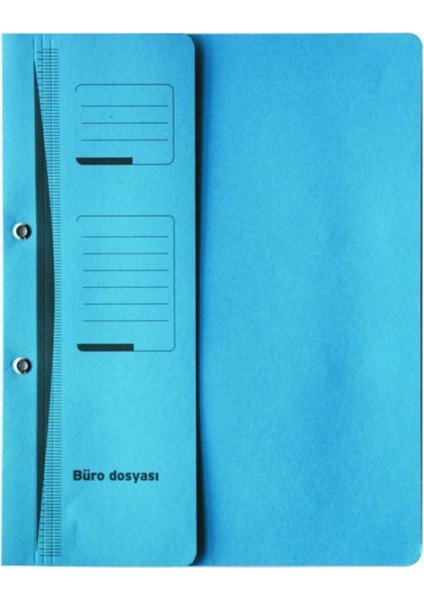 Yarım Kapak Büro Dosyası Mavi 25'li