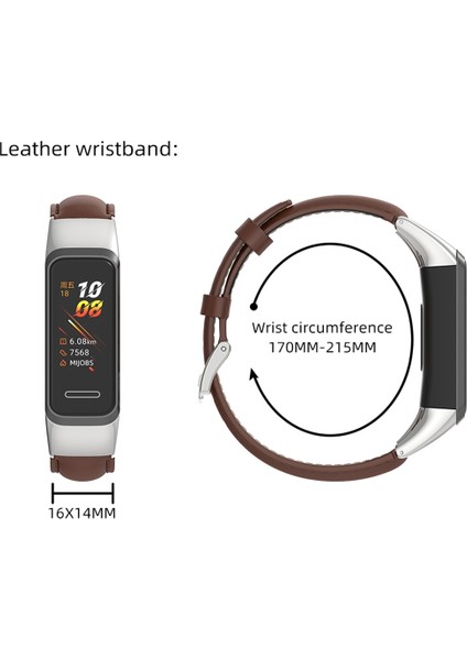 Huawei Band 6 / Honor Band 6 Için Deri Kordon (Yurt Dışından) fiyatları