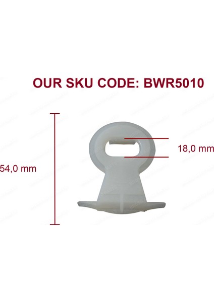 BWR5010 Renault Clio 3 Laguna 2 Espace 4 Vel Satis Peugeot 207 307 308 CC C3 Pluriel için Cam Tutucu Klipsi