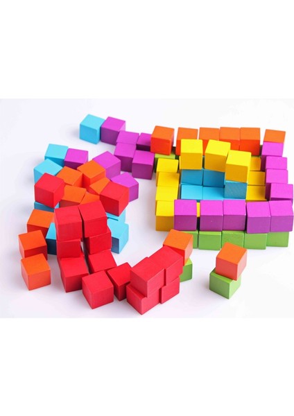 Ahşap Eğitici Geliştirici 100'LÜ Renkli Küp Seti fiyatları