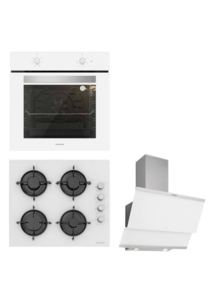 Beyaz Cam Ankastre Set BO65E1W01 - CS5349W01 - 3420 Classy