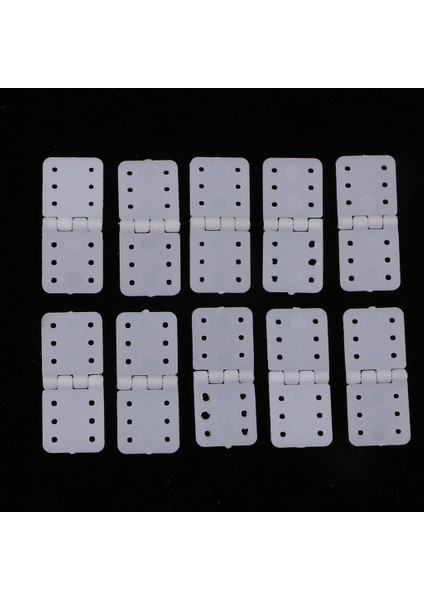 10 Adet Katlanır Beyaz Plastik Pinned Menteşe Parçaları Için Rc Uçak Modeli 12X24 cm modelleri