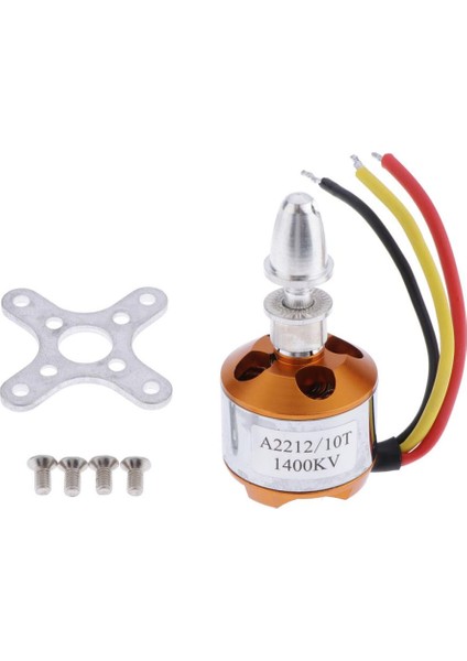 Uzaktan Kumanda Uçak Aksesuarı A2212 KV1400 Fırçasız Outrunner Motor