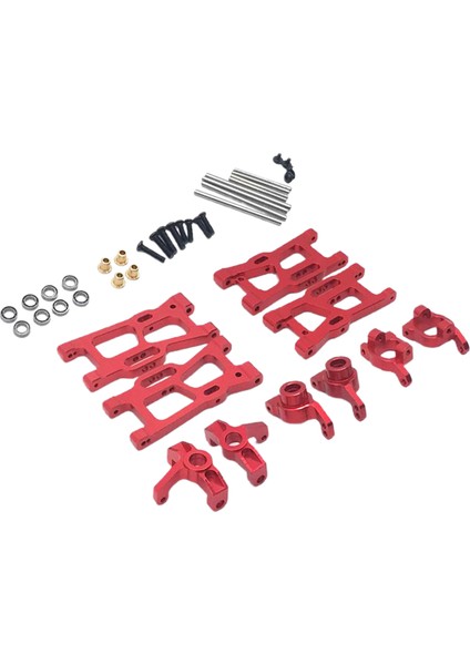 Metal Yükseltmeler Parçaları Kiti Wltoys 144001 124018 124019 Kırmızı Değiştir