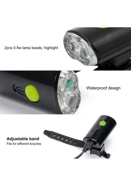 Bisiklet Ön Işığı USB Şarj Edilebilir LED Bisiklet (Yurt Dışından) modelleri