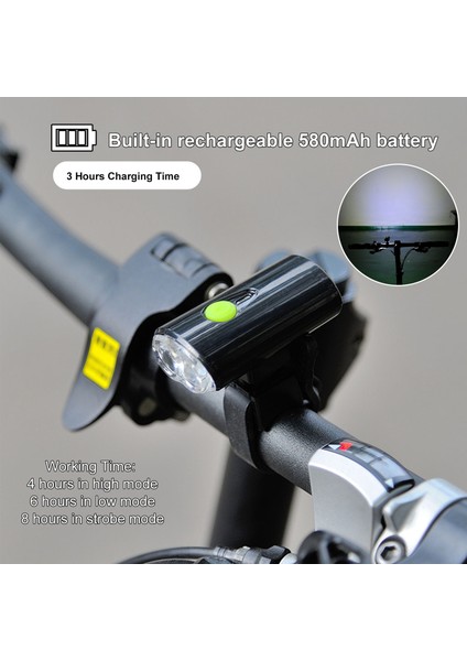 Bisiklet Ön Işığı USB Şarj Edilebilir LED Bisiklet (Yurt Dışından) fırsatları