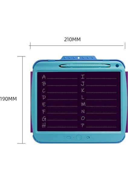 9 Inç Şarj LCD Kopyalama Paneli Şeffaf Elektronik Yazı Kurulu, Özellikler: Monokrom Hatları (Mavi) (Yurt Dışından)