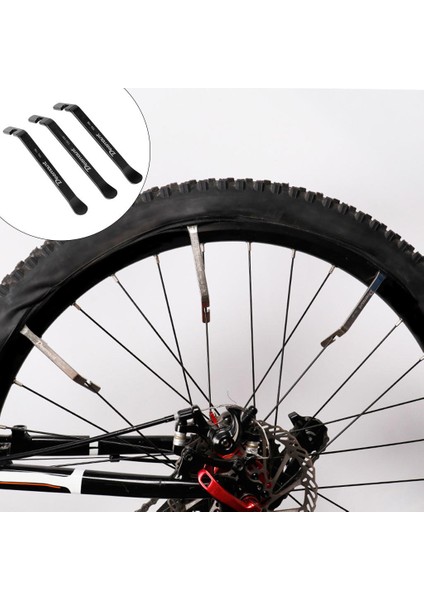 3x Bisiklet Lastik Lastik Kolları Bisiklet Açıcı Kesici Tamir Aracı Karbon Çelik Siyah fiyatları