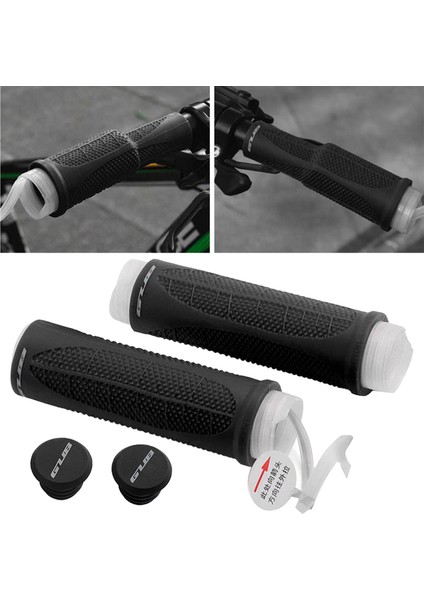 22.2mm Silikon Mtb Yol Bisikleti Sapları Şok Emici Gidon Uç Kapaklar Siyah fırsatları