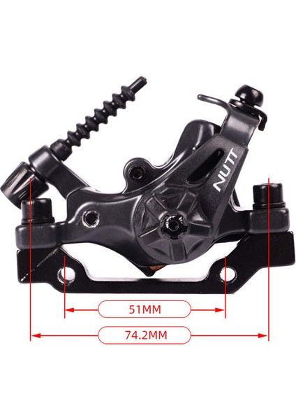 Bisiklet Mekanik Disk Fren Kaliper Hattı Çekerek Ön / Arka Kumpas F160 / R140 Ön Kelepçe Kırmızı(Yurt Dışından)