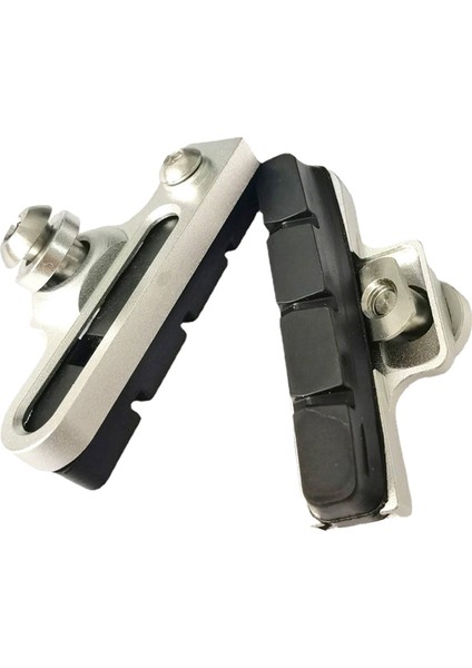 2 Parça Bisiklet Fren Balataları Fren Ayakkabı Seti Fit 55MM C Fren Spor Yol Bisikleti Gümüş(Yurt Dışından)