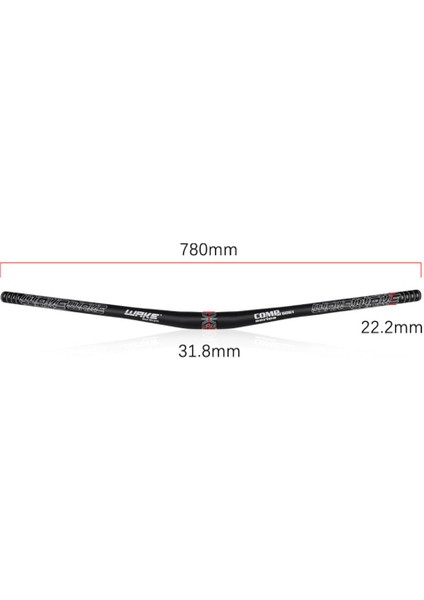 31.8 * 780MM Bisiklet Yükseltici Bar Alüminyum Alaşım Mtb Bisiklet Gidon Siyah fiyatları