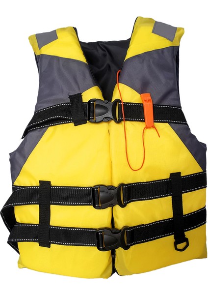 Yetişkin Yaşam Ceket Kayak Yüzdürme Yardım Yelkenli Sörf Yüzme Güvenlik Yaşam Yelek Sarı (Yurt Dışından)