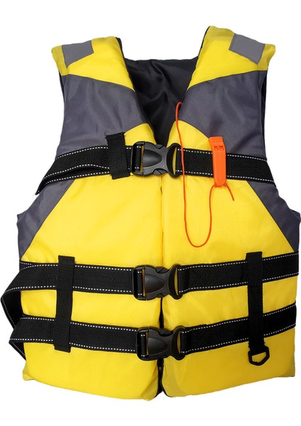 Yetişkin Yaşam Ceket Kayak Yüzdürme Yardım Yelkenli Sörf Yüzme Güvenlik Yaşam Yelek Sarı (Yurt Dışından) fiyatları