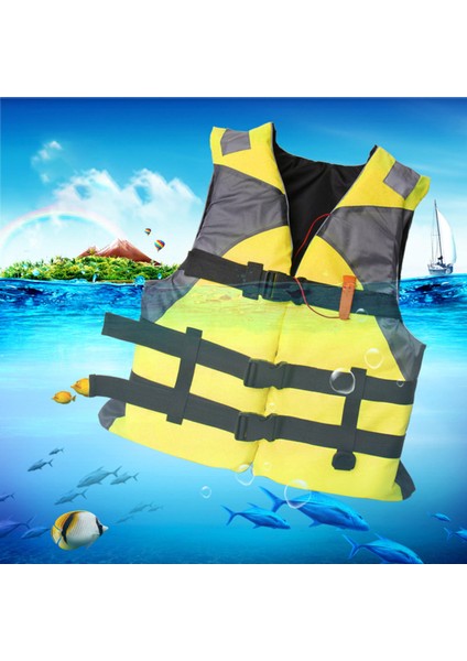 Yetişkin Yaşam Ceket Kayak Yüzdürme Yardım Yelkenli Sörf Yüzme Güvenlik Yaşam Yelek Sarı (Yurt Dışından) fırsatları