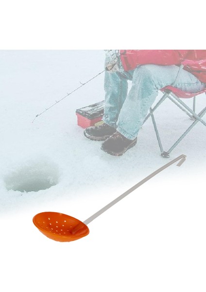 Buz Scooper Slush Skimmer Dayanıklı Alüminyum Kolu Kanca Tasarım Scoop Balıkçılık Gümüş Turuncu Kırmızı