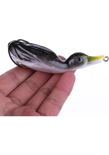 Yumuşak Silikon Balıkçılık Lures Duck Yüzer Yem Kancası ile Mücadele 01 modelleri