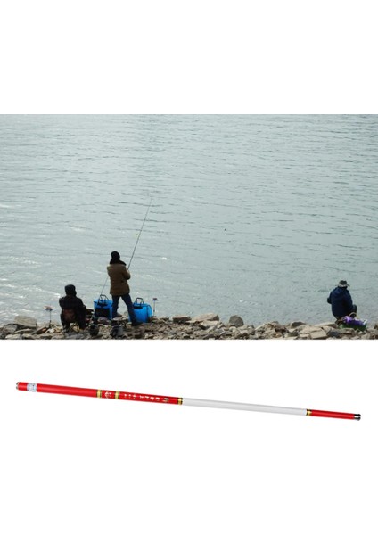 Seyahat Balıkçılık Kutup Teleskopik Döküm Baitcasting Balıkçılık El Çubuk 4.5m modelleri