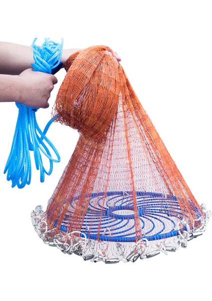 Tatlı Su Tuzlu Su Için El Döküm Iniş Net Taşınabilir Ağ Tuzağı(Yurt Dışından) indirimleri