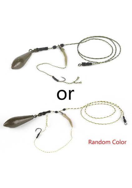 Sazan Balıkçılık Teçhizat Hattı Örgülü Çizgi Kanca Grubu Dikenli Kanca Yöntemi Besleyici Kiti 50G Tarzı 3 modelleri