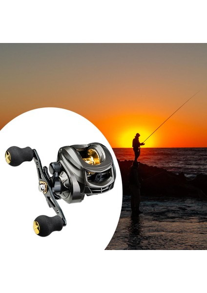 Strade Store 7.2: 1 Dişli Oranı Balıkçılık Reel Baitcasting Reel 12 + 1bb 17.63LB Tuzlu Su Sol El