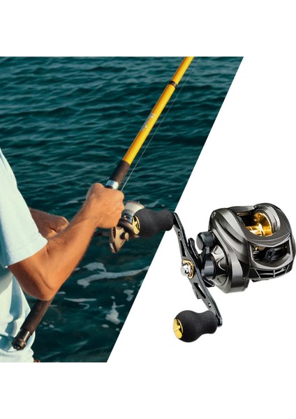 Strade Store 7.2: 1 Dişli Oranı Balıkçılık Reel Baitcasting Reel 12 + 1bb 17.63LB Tuzlu Su Sol El