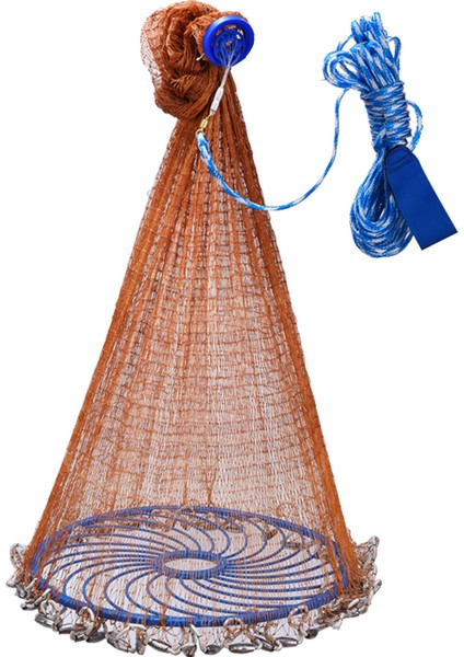 4.2mm Balıkçılık İçin Tuzak Ağ - Turuncu (Yurt Dışından)
