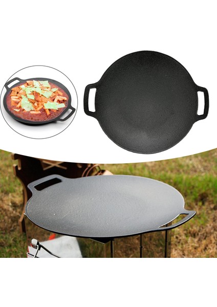 Stopetop Yapışmaz Izgara Tava Barbekü Kavurma Plakası Yuvarlak Kızartma Tavası Kamp Barbekü Plaka fırsatları