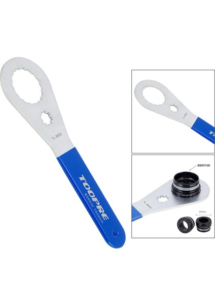 Katı Bisiklet Alt Braketi Anahtarı Kauçuk Kavrama 16-Çentik Çıkarma Anahtarı Aracı TL-BB02 fırsatları