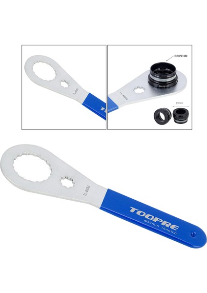 Katı Bisiklet Alt Braketi Anahtarı Kauçuk Kavrama 16-Çentik Çıkarma Anahtarı Aracı TL-BB02 indirimleri
