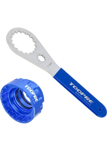 12 Hız Ön Chairering Kilit Halkası Bisiklet Kaldırma Kurulum Aracı Mavi + Anahtarı Için