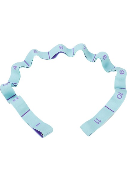 Yoga Çekme Kayışı Fitness Egzersiz Bale Germe Bant Döngü PURPLE_11 Döngüler (Yurt Dışından)